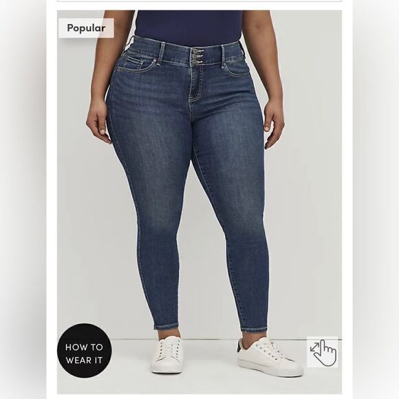 Torrid 20S blue jean/denim jegging legging nwt - Picture 1 of 9